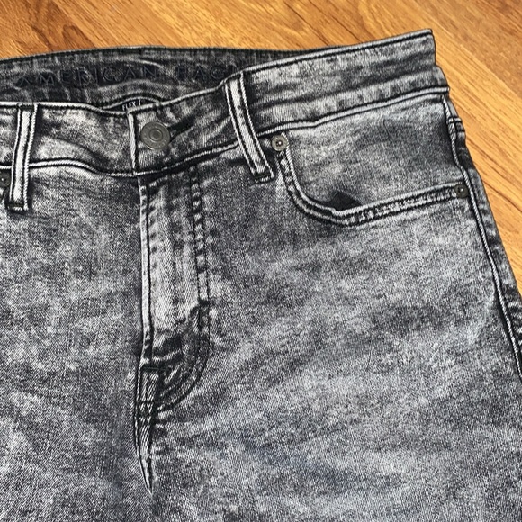 33x32 Black-wash American Eagle Flex Jeans - Picture 8 of 13